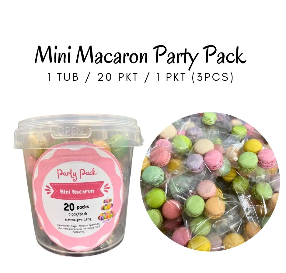 Mini Macaron Party Pack (1tub 20pkt)